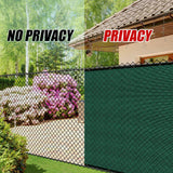 COLOURTREE 5 ft. x 150 ft. Green Privacy Fence Screen HDPE Mesh Windscreen with Reinforced Grommets for Garden Fence (Custom Size)