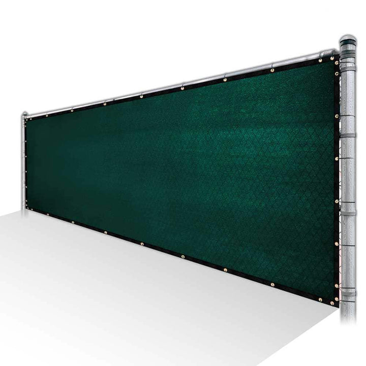COLOURTREE 5 ft. x 150 ft. Green Privacy Fence Screen HDPE Mesh Windscreen with Reinforced Grommets for Garden Fence (Custom Size)