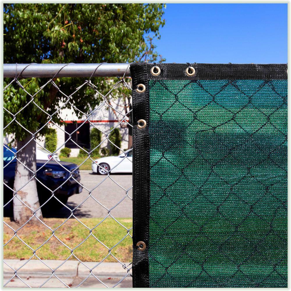 COLOURTREE 5 ft. x 200 ft. Green Privacy Fence Screen HDPE Mesh Windscreen with Reinforced Grommets for Garden Fence (Custom Size)