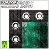 COLOURTREE 8 ft. x 50 ft. Heavy-Duty PLUS Green Privacy Fence Screen Mesh Fabric with Extra-Reinforced Grommets for Garden Fence