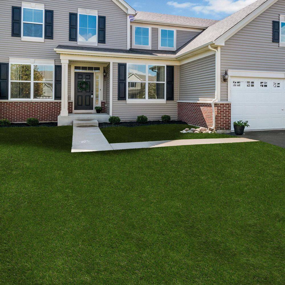 CREATIVE SURFACES Washington 3.74 ft. x 8.66 ft. Green Artificial Grass