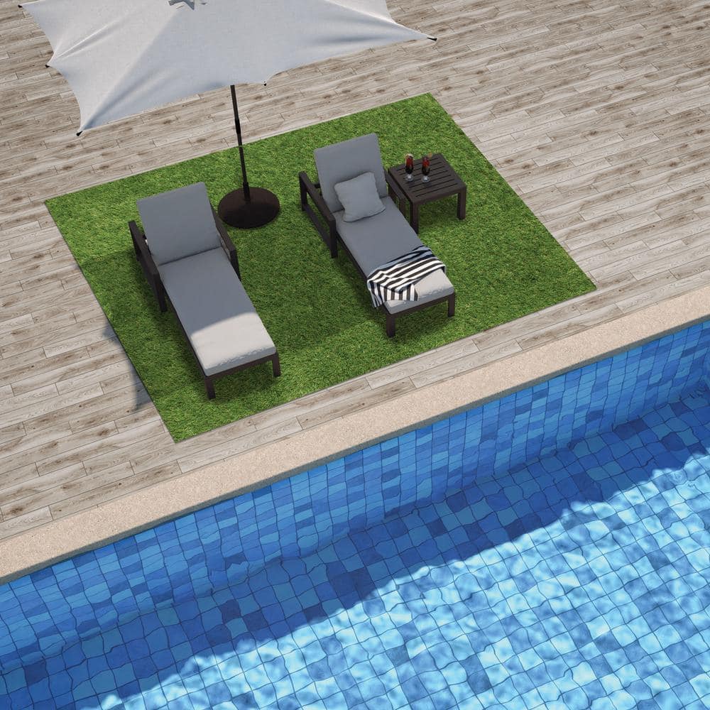 CREATIVE SURFACES Pine Valley 3.74 ft. x 8.66 ft. Green Artificial Grass