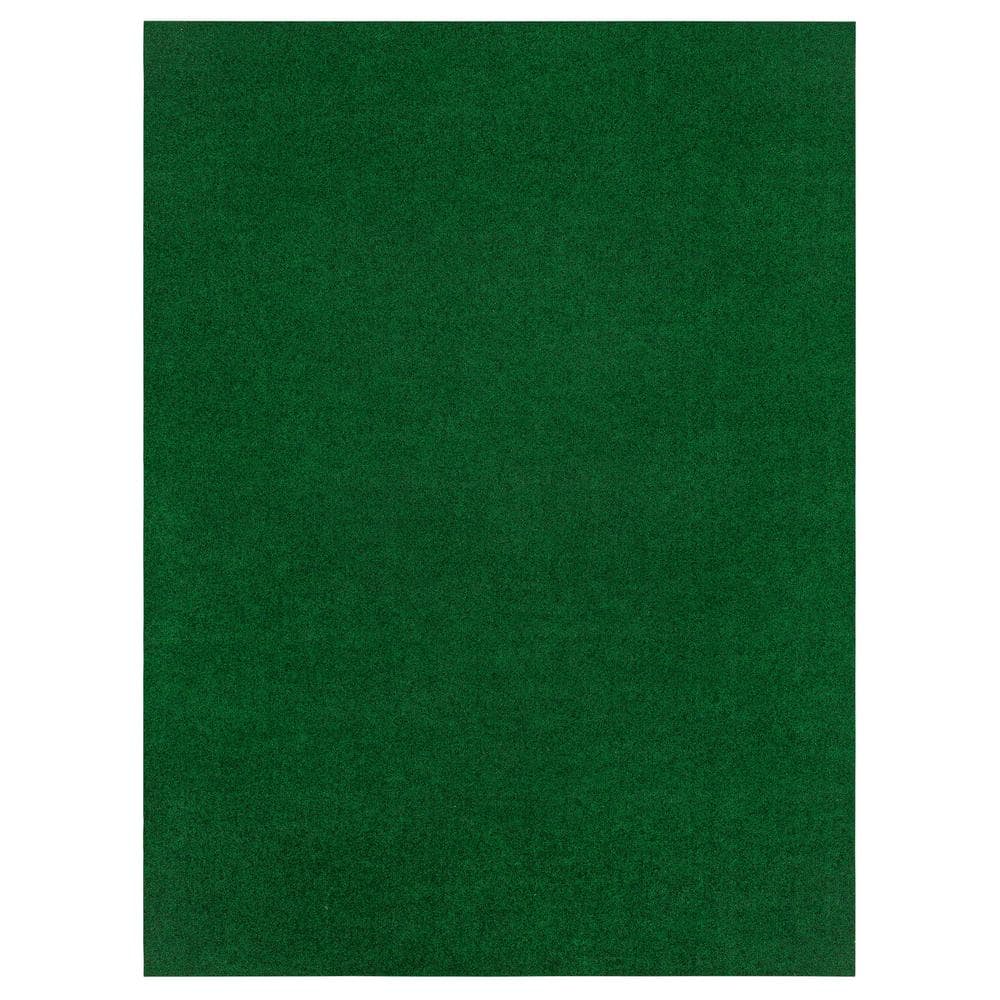 Foss Fairway Green 6 ft. x 8 ft. Green Artificial Grass Rug