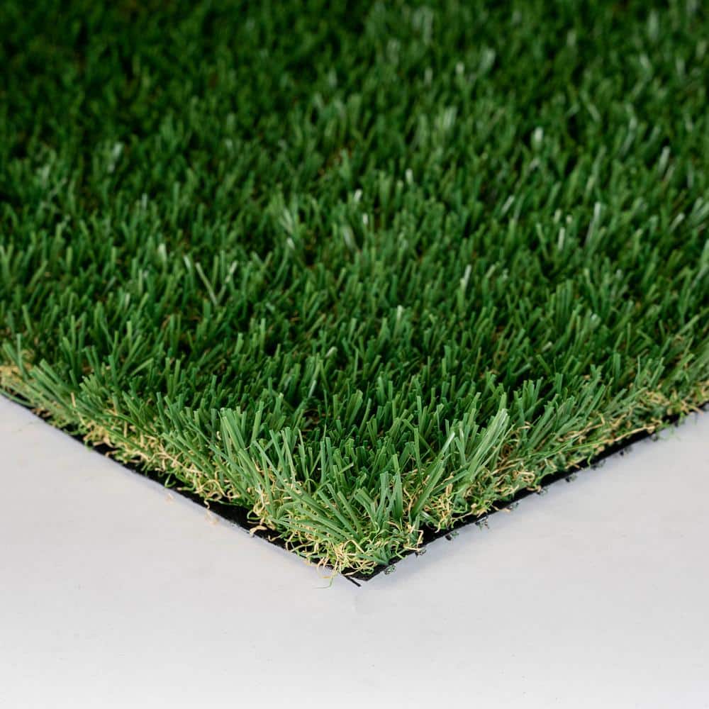 GREENLINE ARTIFICIAL GRASS Jade 15 ft. x 25 ft. Green Artificial Grass Rug