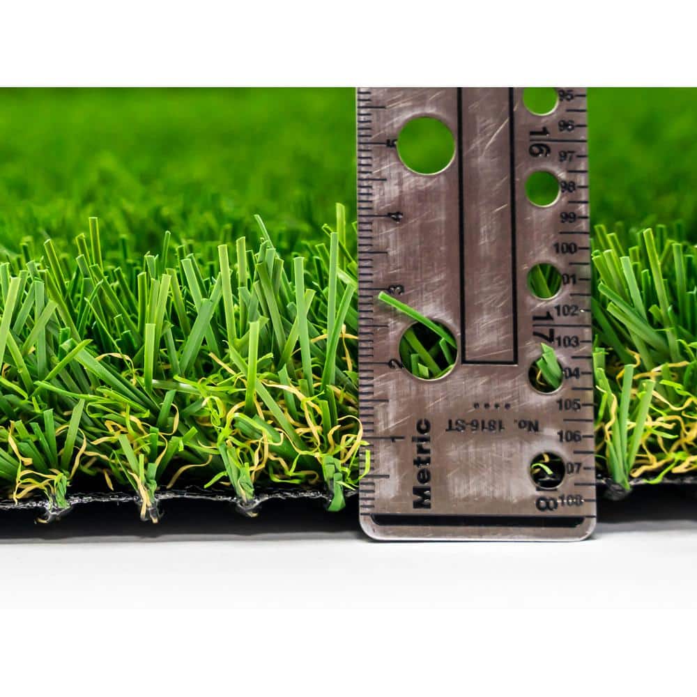 GREENLINE ARTIFICIAL GRASS Jade 15 ft. Wide x Cut to Length Green Artificial Grass Carpet