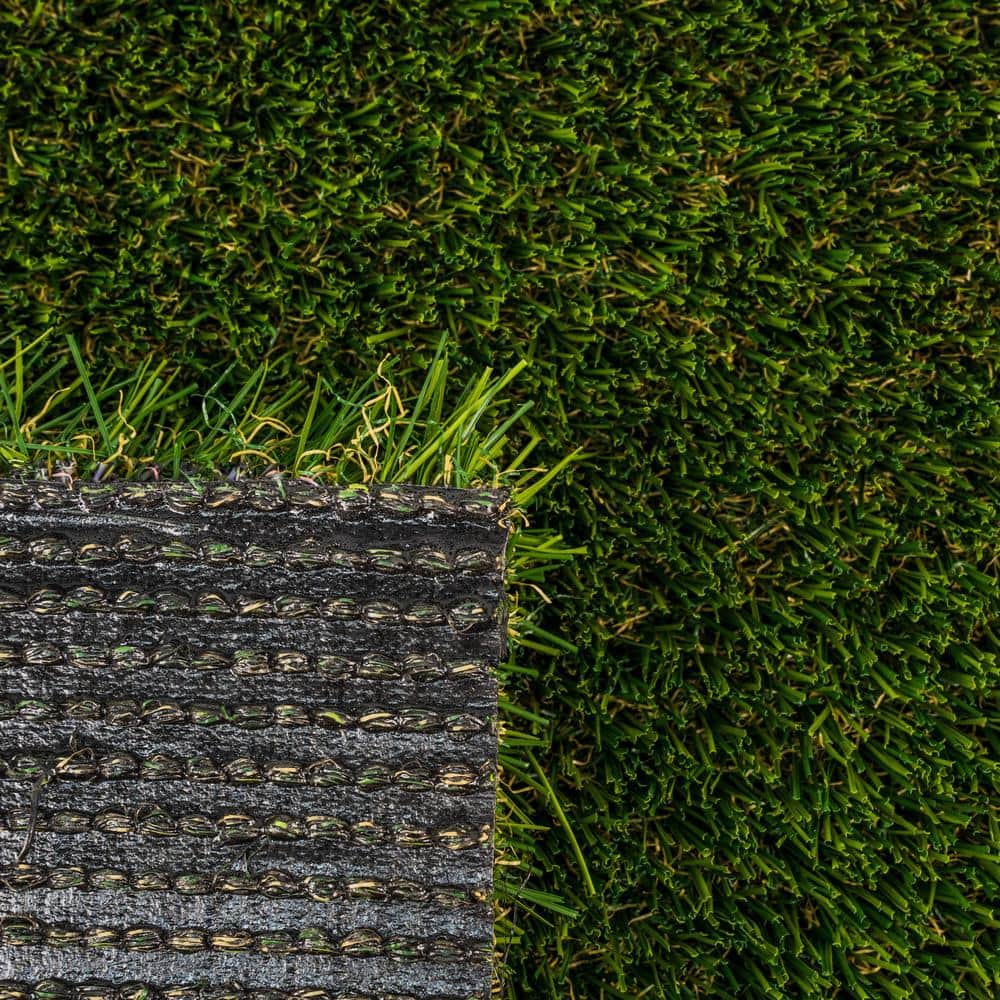 GREENLINE ARTIFICIAL GRASS Santa Monica Fescue Pro 15 ft. W x Cut to Length Green Artificial Grass Turf