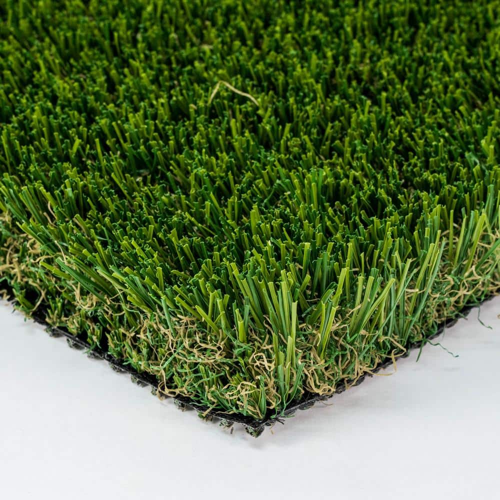 GREENLINE ARTIFICIAL GRASS Santa Monica Fescue Pro 15 ft. W x Cut to Length Green Artificial Grass Turf