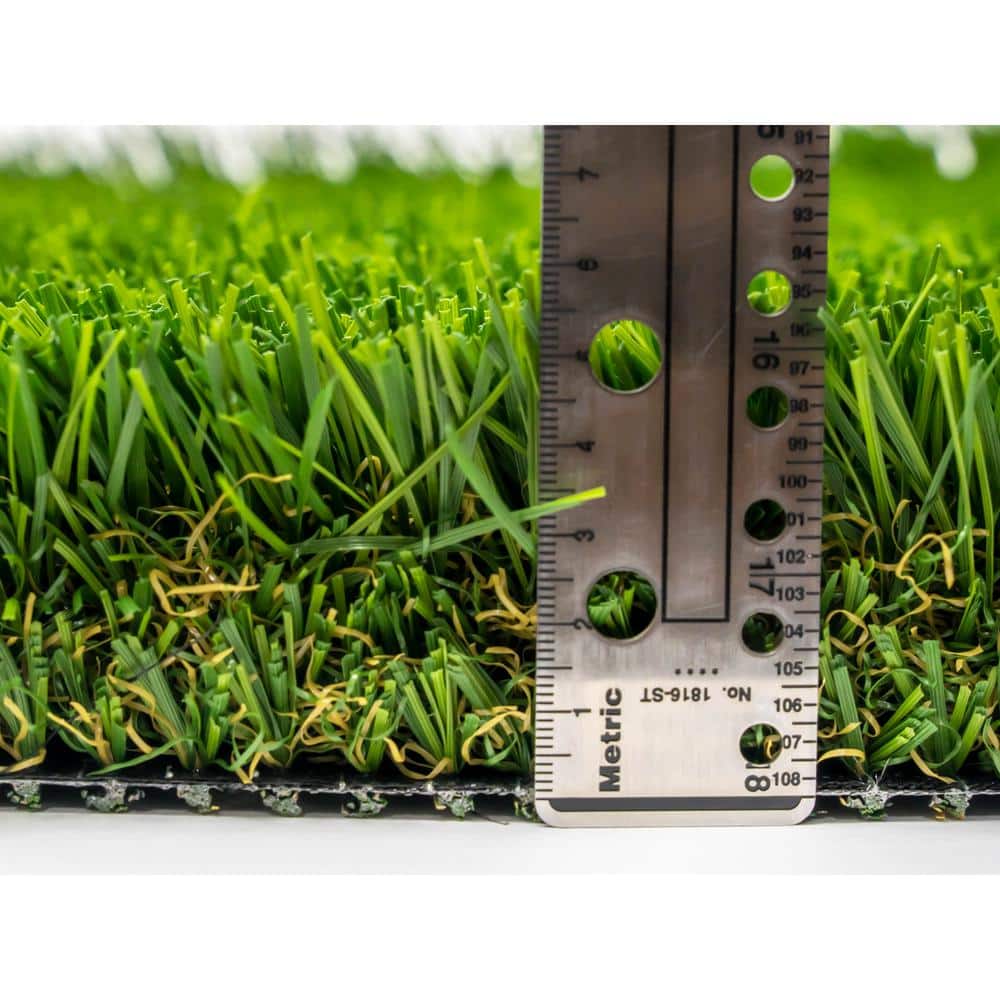 GREENLINE ARTIFICIAL GRASS Supreme 2.5-90 Fescue 15 ft. Wide x Cut to Length Green Artificial Grass Carpet