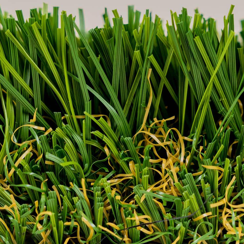 GREENLINE ARTIFICIAL GRASS Supreme 2.5-90 Fescue 15 ft. Wide x Cut to Length Green Artificial Grass Carpet