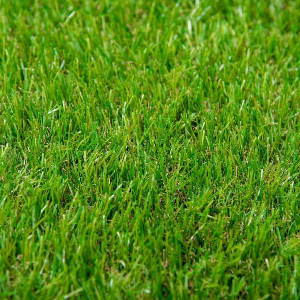 Huluwat 3 ft. x 10 ft. Green Thick Realistic Artificial Grass Rug with Simulated Look and Feel UV Protection 1.25" Pile Height