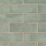Santa Fe Green 3.93 in. x 11.96 in. Polished Ceramic Wall Tile (10.76 sq. ft./Case)