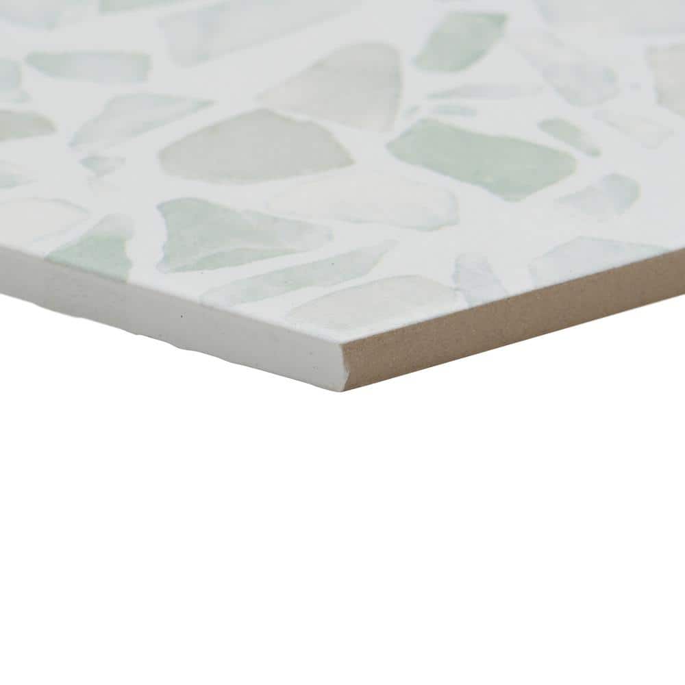 Ivy Hill Tile Fusion Hex Green Terrazzo 9.13 in. x 10.51 in. Matte Porcelain Floor and Wall Tile (8.07 sq. ft./Case)