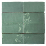 Ivy Hill Tile Catalina Green Lake 3 in. x 6 in. x 8 mm Polished Ceramic Subway Wall Tile (5.38 sq.ft./case)