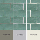 Ivy Hill Tile Catalina Green Lake 3 in. x 6 in. x 8 mm Polished Ceramic Subway Wall Tile (5.38 sq.ft./case)