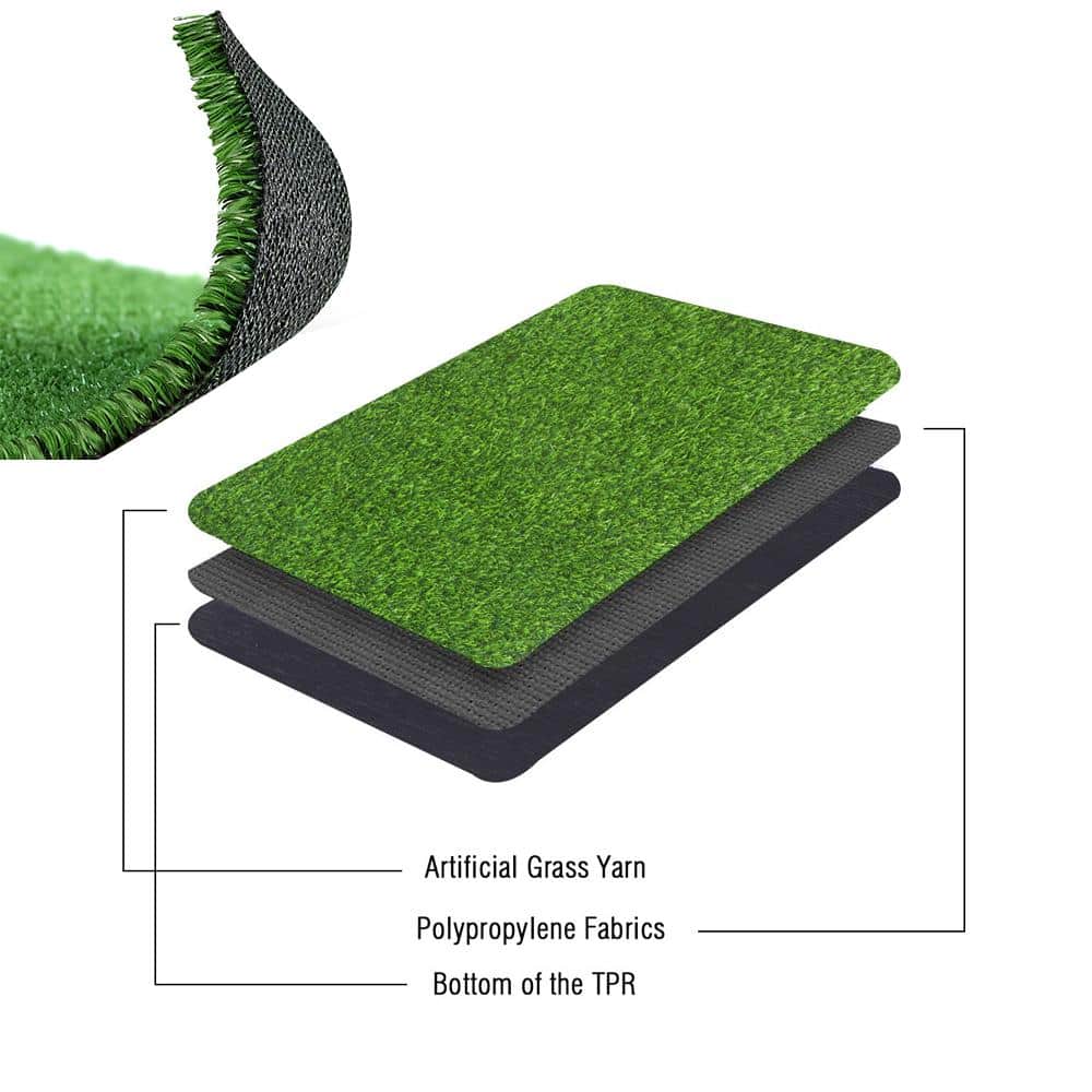 LITA Multipurpose 0.4in Pile Height 13 ft. W x Cut To Length Green Artificial Grass Turf
