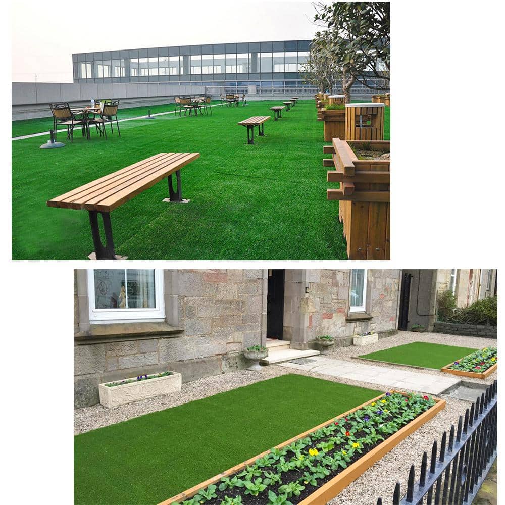 LITA Multipurpose 0.4in Pile Height 13 ft. W x Cut To Length Green Artificial Grass Turf