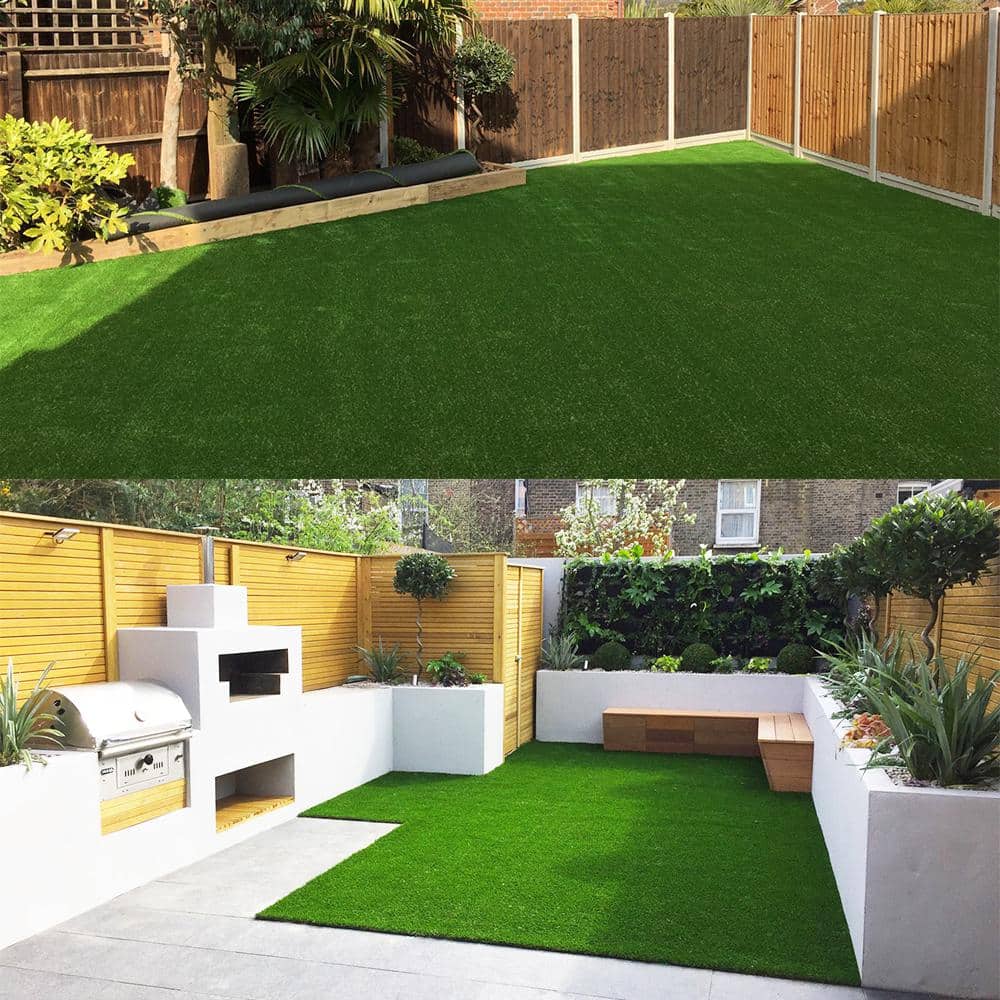 LITA Greenfield 8 ft. x 10 ft. Green Artificial Grass Turf