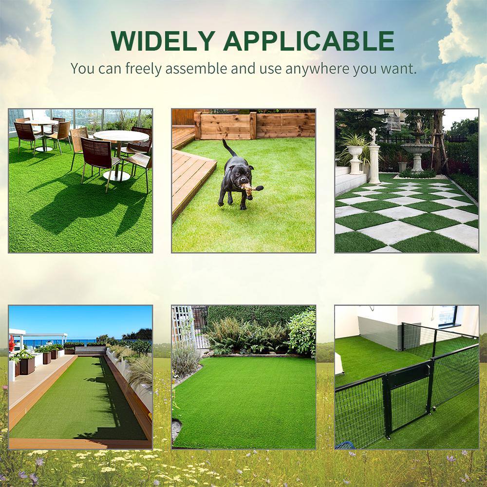LITA Greenfield 8 ft. x 10 ft. Green Artificial Grass Turf