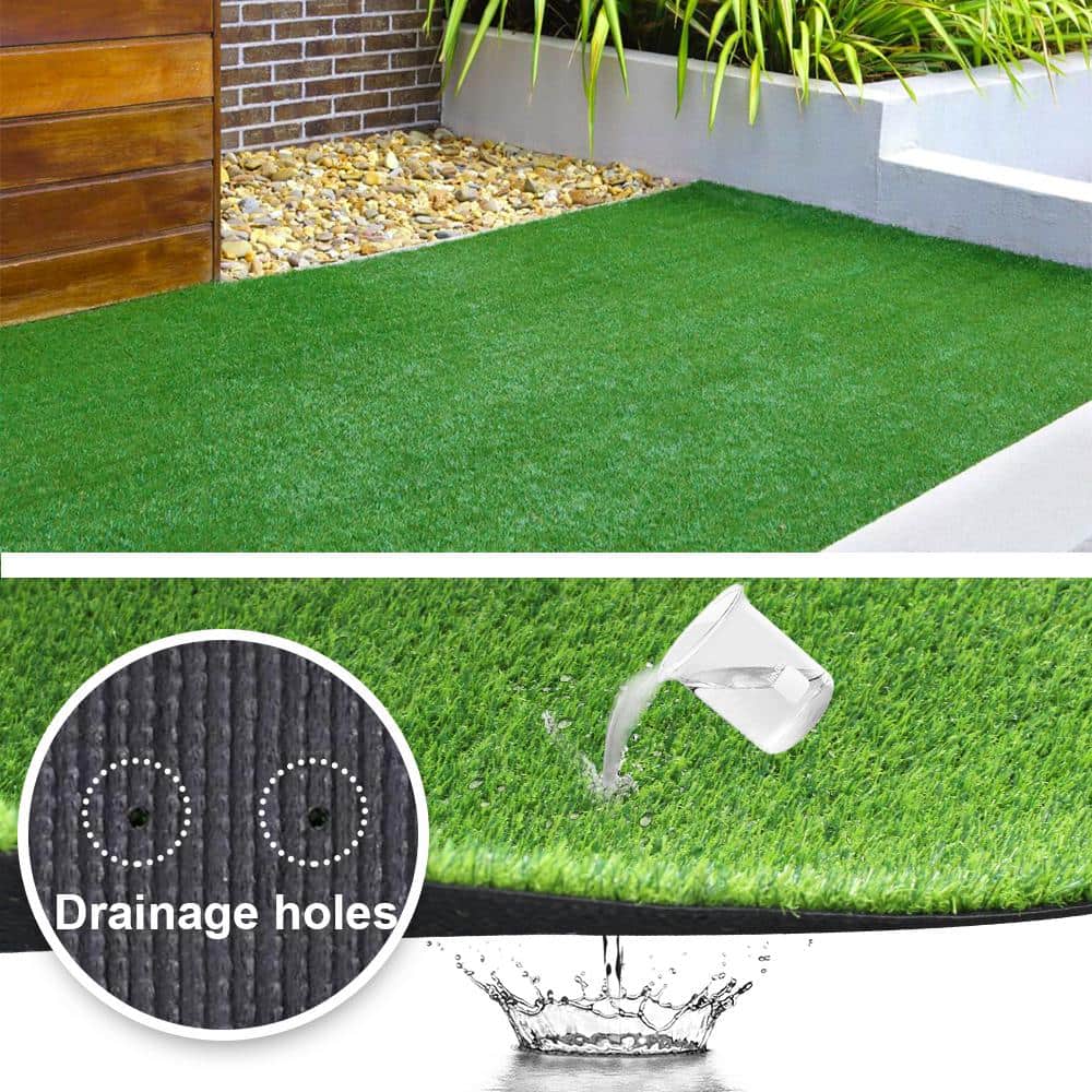LITA Greenfield 8 ft. x 10 ft. Green Artificial Grass Turf