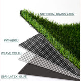 LITA Realistic 10 ft. W x Cut to Length Green Artificial Grass Turf