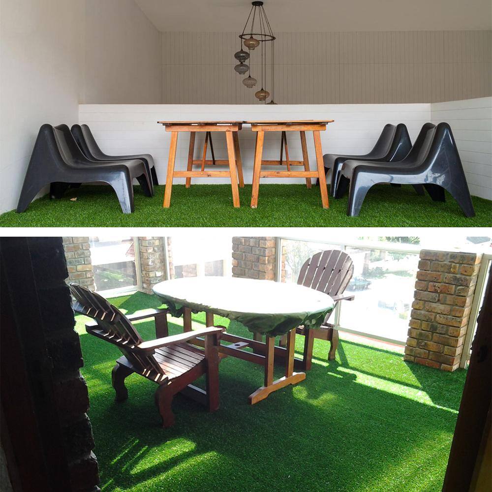 LITA ECO 1.38 Pile Height 8 ft. W x Cut to Length Green Artificial Grass Turf