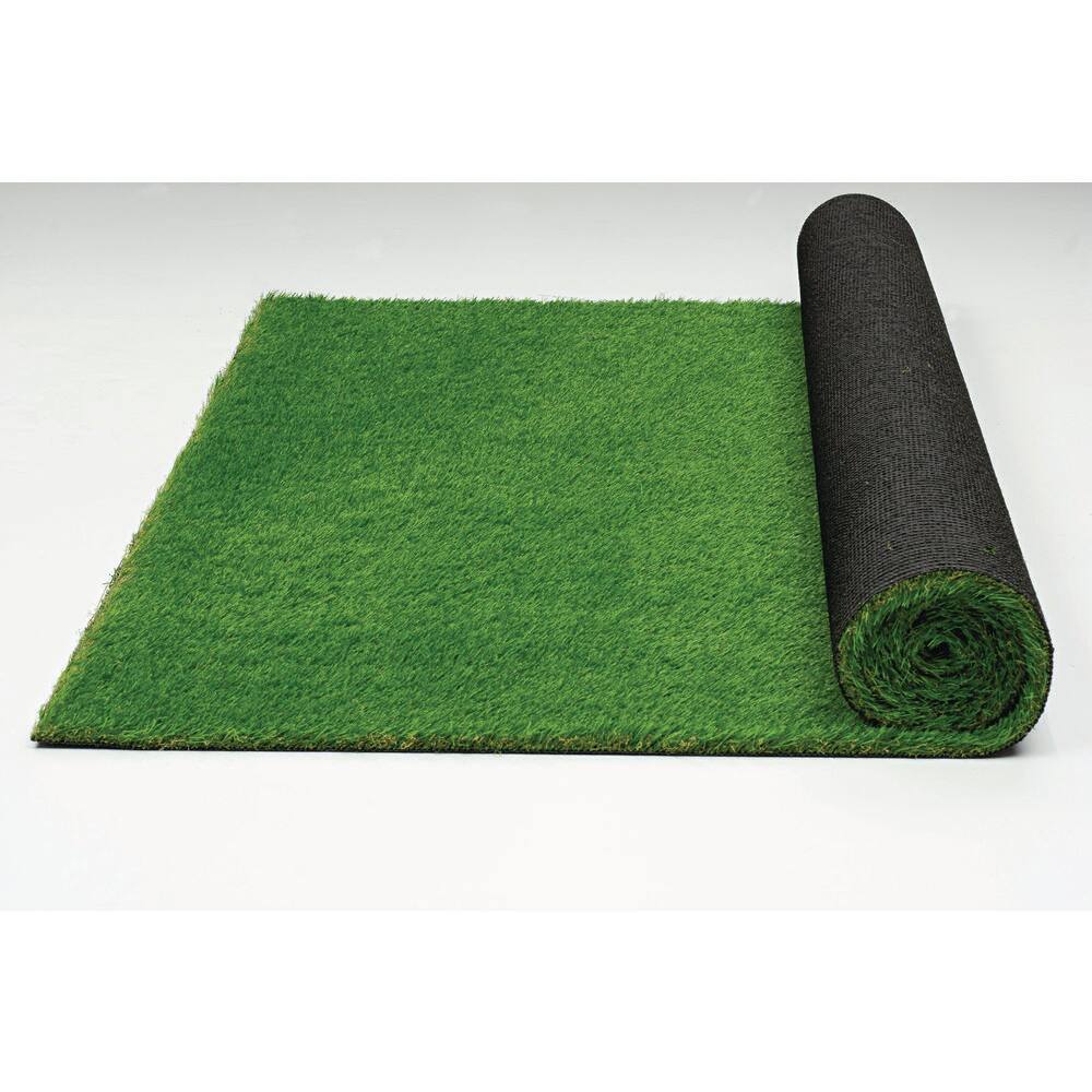 Nance Carpet and Rug ParkPro Multipurpose 12 ft. Wide x Cut to Length Green Artificial Grass