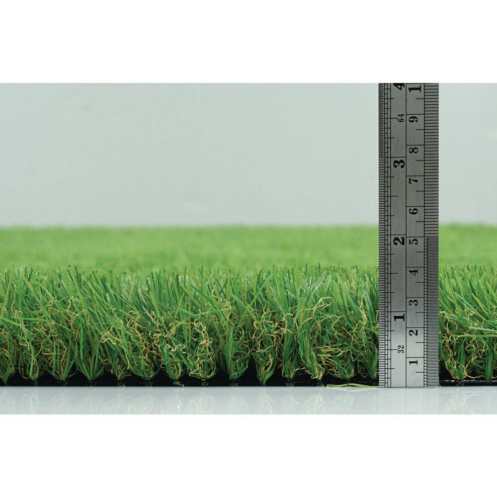 Nance Carpet and Rug Premium Landscape 12 ft. Wide x Cut to Length Green Artificial Grass