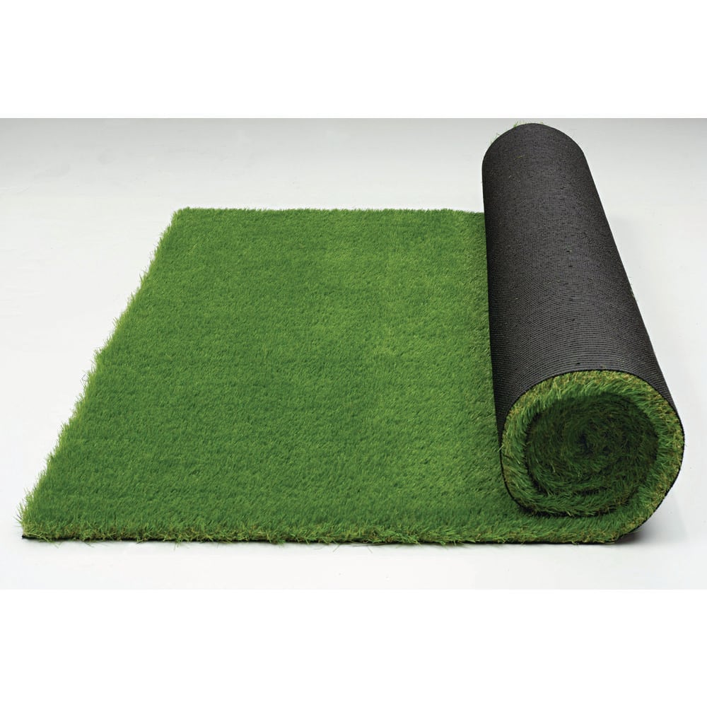 Nance Carpet and Rug Premium Landscape 12 ft. Wide x Cut to Length Green Artificial Grass