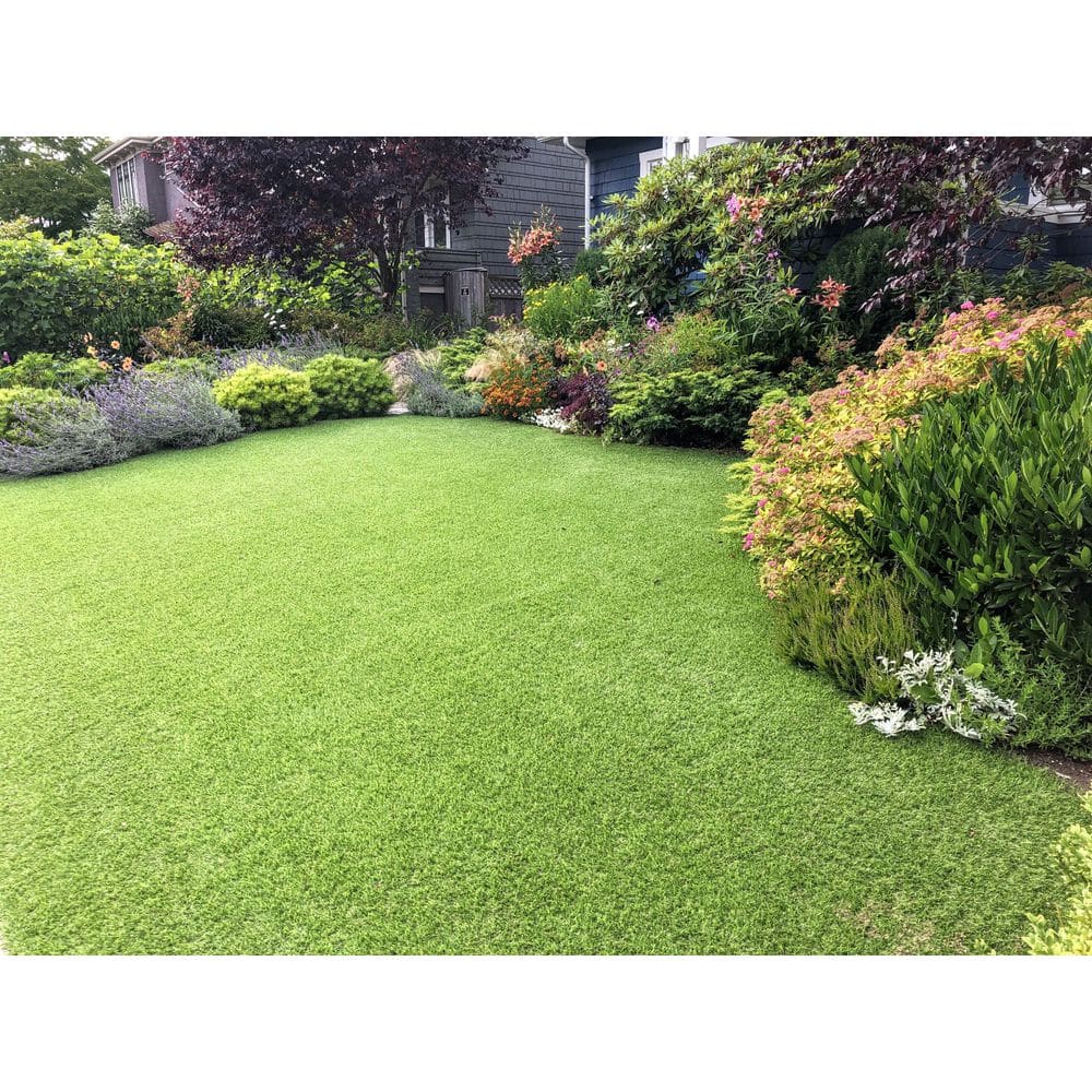 Nance Carpet and Rug Premium Landscape 12 ft. Wide x Cut to Length Green Artificial Grass