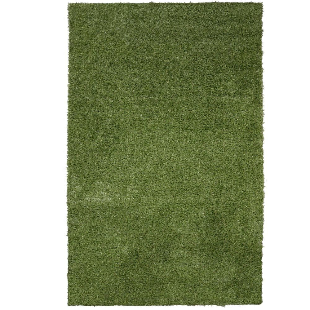 Ottomanson Pet Training Easy Clean 3 ft. x 4 ft. Indoor/Outdoor Green Reusable Training Artificial Grass Pad, Runner Rug