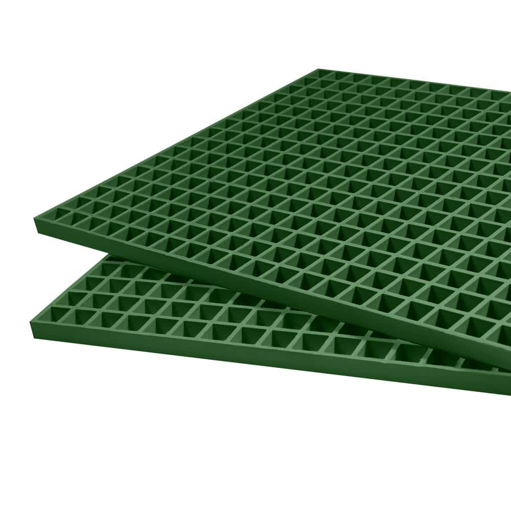 Wellco 1 ft. x 4 ft. x 1 in. Green Fiberglass Paver Molded Grating