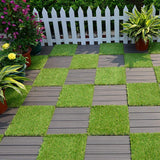 Pro Space 12 in. x 12 in. Interlocking Flooring Tiles Tufted Grass Deck Tile Green (10-Pack)
