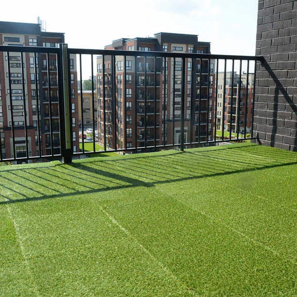 Technoflex 19 in. x 19 in. Artificial Grass Tile (8-Pack)