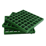 Wellco Fiberglass Molded Grating for Floors Outdoor Drain Cover Deck Tile 1.5 in. x 1.5 in. x 1 in., 10.6 in. x 10.6 in., Green
