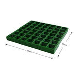 Wellco Fiberglass Molded Grating for Floors Outdoor Drain Cover Deck Tile 1.5 in. x 1.5 in. x 1 in., 10.6 in. x 10.6 in., Green