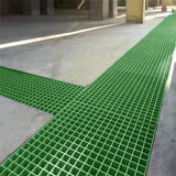 Wellco 1.5 in. x 1.5 in. x 1 in., 2 ft. x 2 ft., Fiberglass Molded Grating Composite for Outdoor Drain Cover Deck Tile in Green