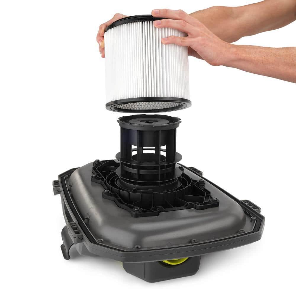 RYOBI ONE+ 18V Cordless 6 Gal. Wet Dry Vacuum Kit with 4.0 Ah Battery, Charger, and7 ft. x 1-7/8 in. Replacement Hose