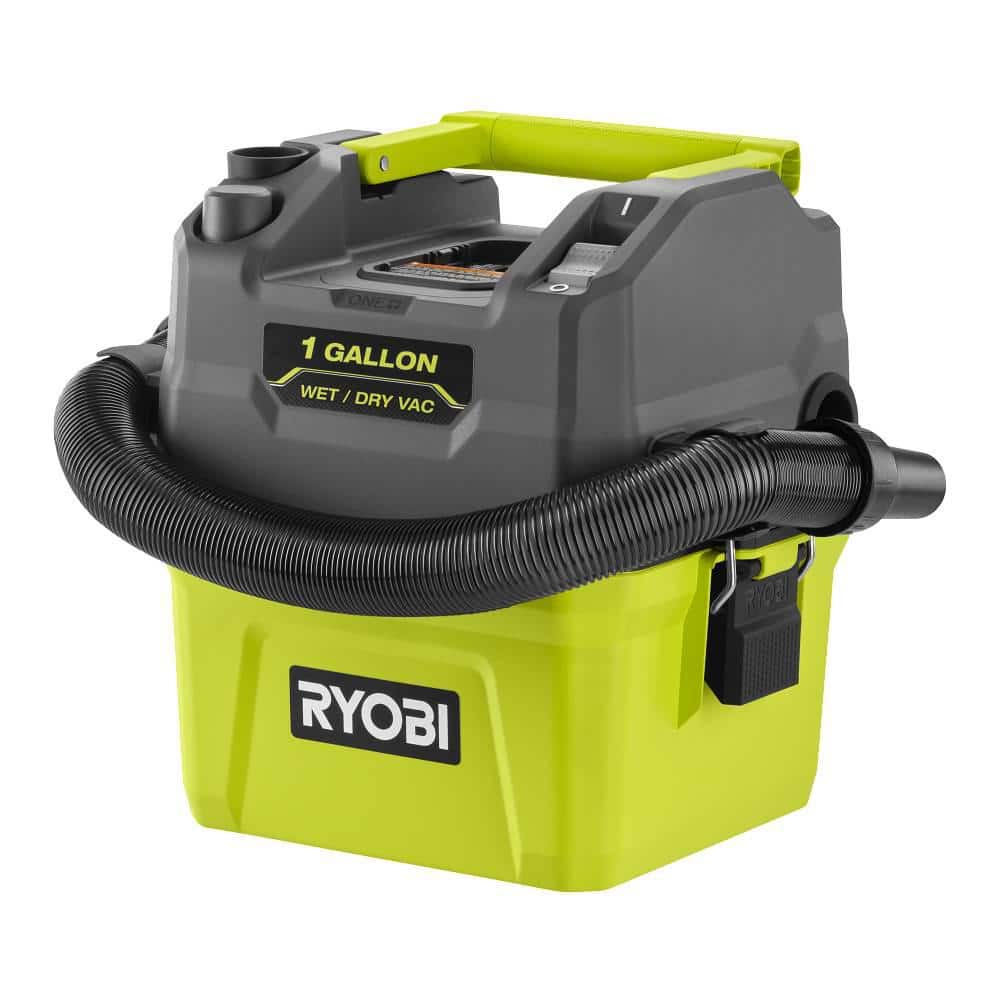 RYOBI ONE+ 18V Cordless 1 Gal. Wet/Dry Vacuum (Tool Only) with 6 ft. x 1-1/4 in. Replacement Hose