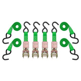 Keeper 1 in. x 10 ft. Ratchet Tie-Down Straps, 300 lb Working Load, 4-Pack