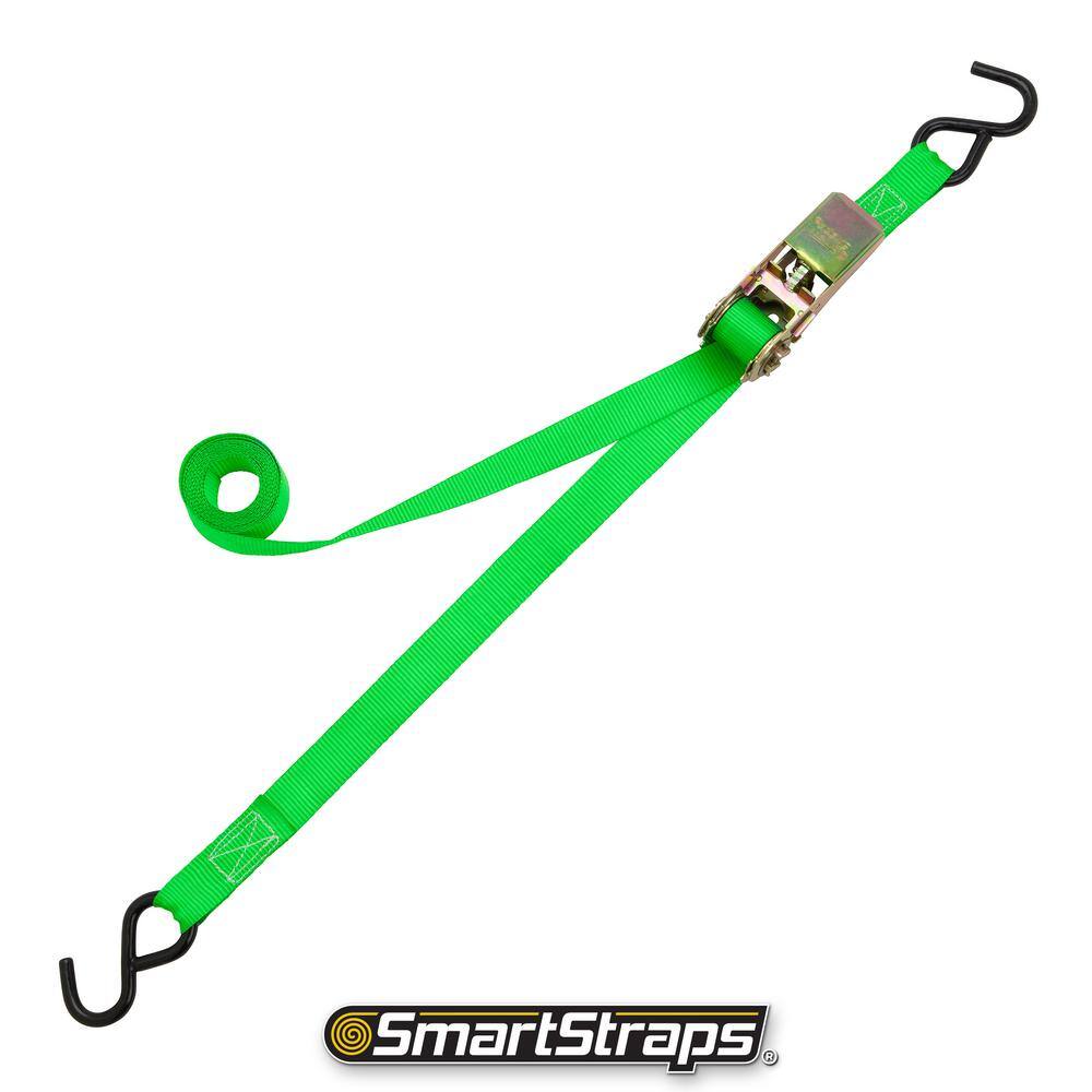 Keeper 1 in. x 10 ft. Ratchet Tie-Down Straps, 300 lb Working Load, 4-Pack