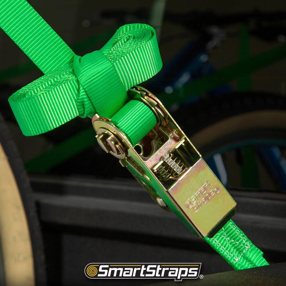 Keeper 1 in. x 10 ft. Ratchet Tie-Down Straps, 300 lb Working Load, 4-Pack