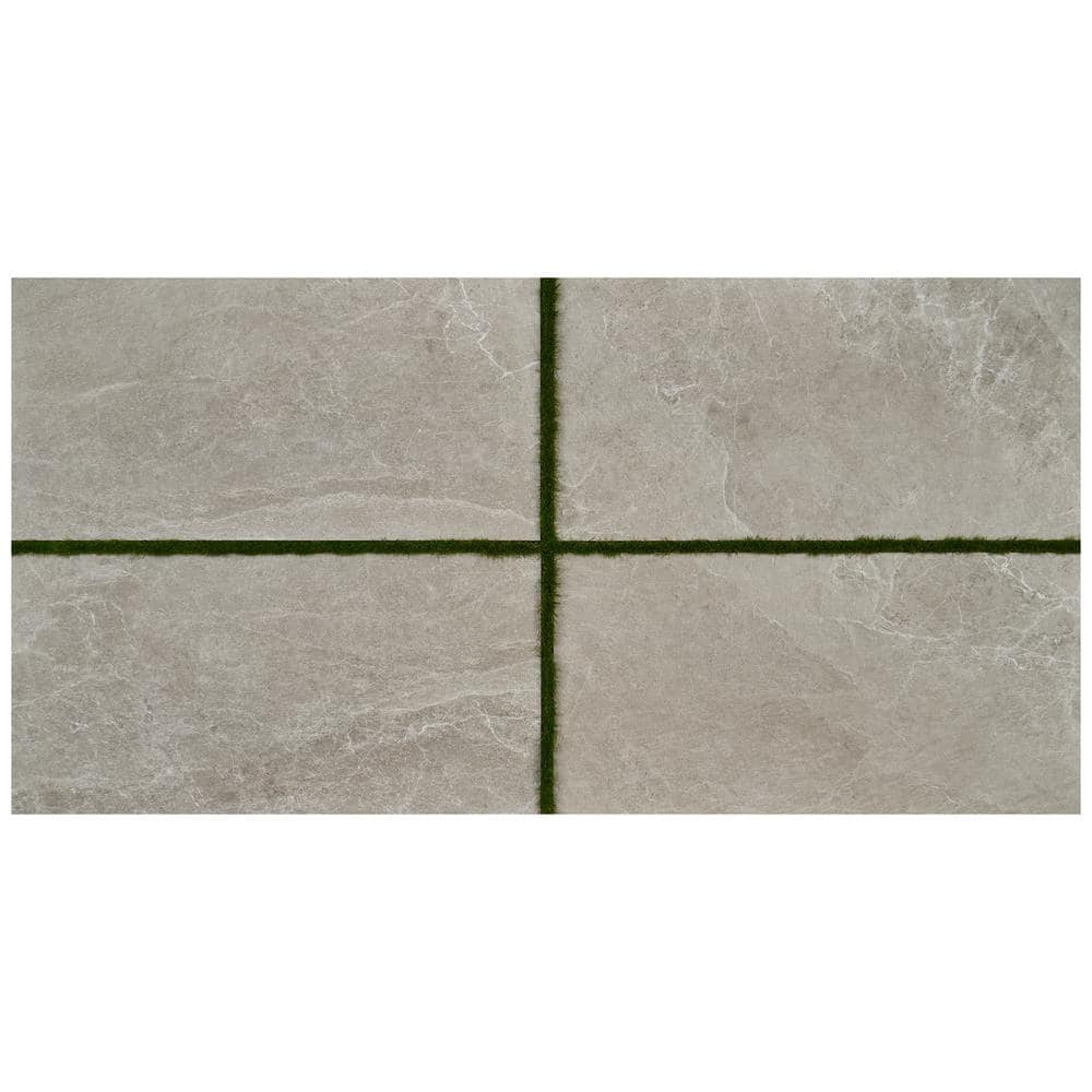 Ivy Hill Tile LithoTech 23.62 in. x 47.24 in. 0.78 in. Greige Beige Matte Porcelain Floor Paver Tile (7.74 sq. ft./Each)