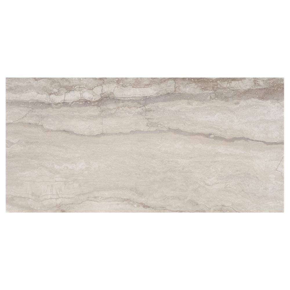Marazzi Vettuno Greige 12 in. x 24 in. Glazed Porcelain Floor and Wall Tile (15.6 sq. ft. / case)