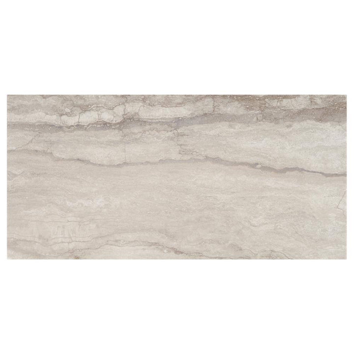 Marazzi Vettuno Greige 12 in. x 24 in. Glazed Porcelain Floor and Wall Tile (15.6 sq. ft. / case)