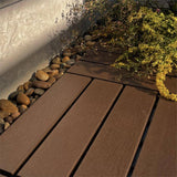 1 ft. x 1 ft. Polypropylene Deck Tile in Dark Brown (44-Piece)