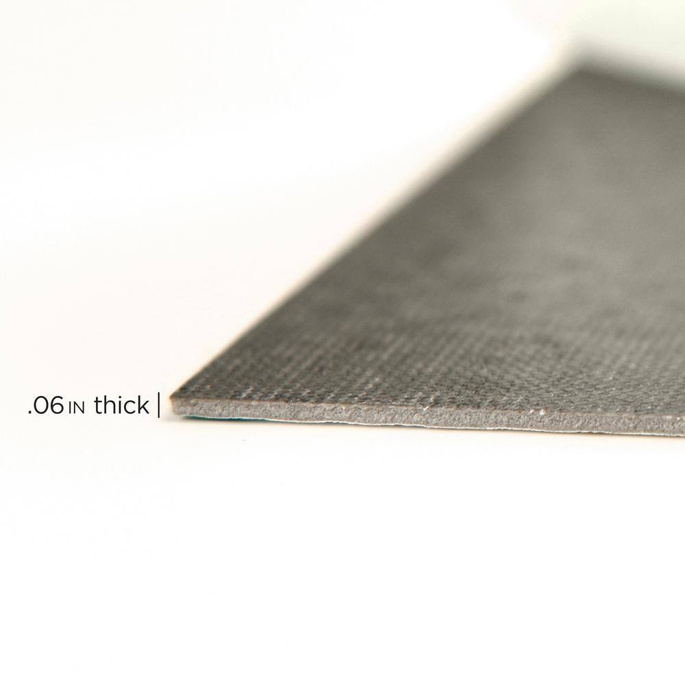 FloorPops Remy Peel and Stick Floor Tiles, 12 in. x 12 in., Grey Pattern, 20 Tiles (20 sq. ft.)