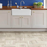 FloorPops Platinum Peel and Stick Vinyl Floor Tiles, Grey Marble Look, 12 in. x 12 in. — 20 Tiles (20 sq. ft./Case)
