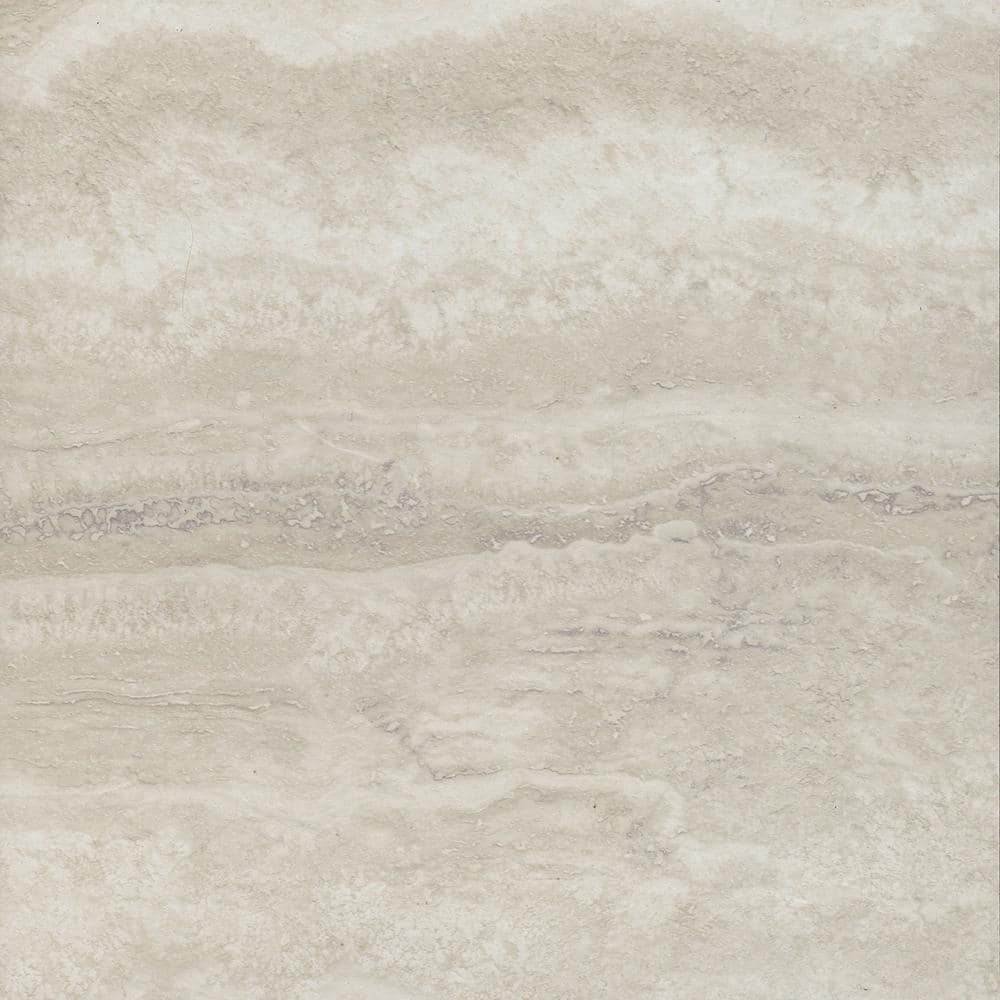 FloorPops Platinum Peel and Stick Vinyl Floor Tiles, Grey Marble Look, 12 in. x 12 in. — 20 Tiles (20 sq. ft./Case)
