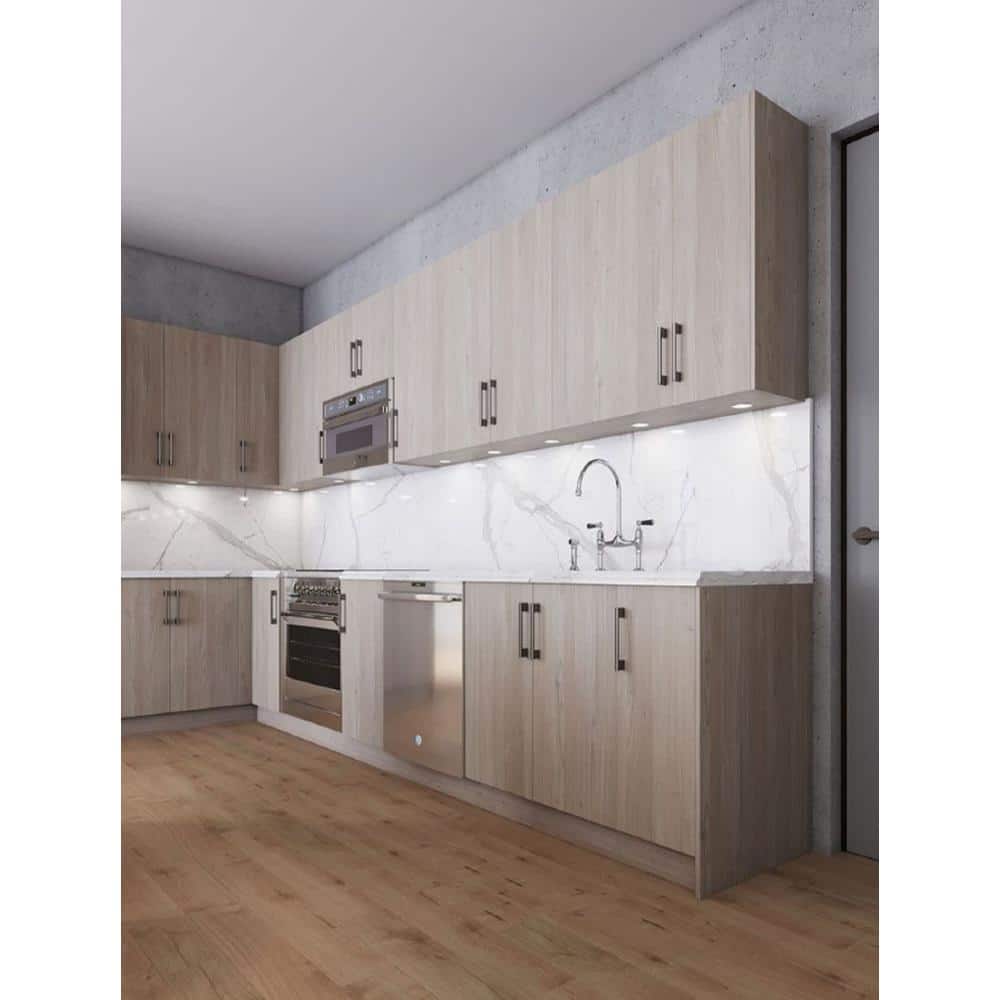 Cambridge Quick Assemble Modern Style, Grey Nordic 12 x 30 in. Wall Kitchen Cabinet (12 in. W x 12 D x 30 in. H)