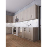 Cambridge Quick Assemble Modern Style, Grey Nordic 12 x 30 in. Wall Kitchen Cabinet (12 in. W x 12 D x 30 in. H)
